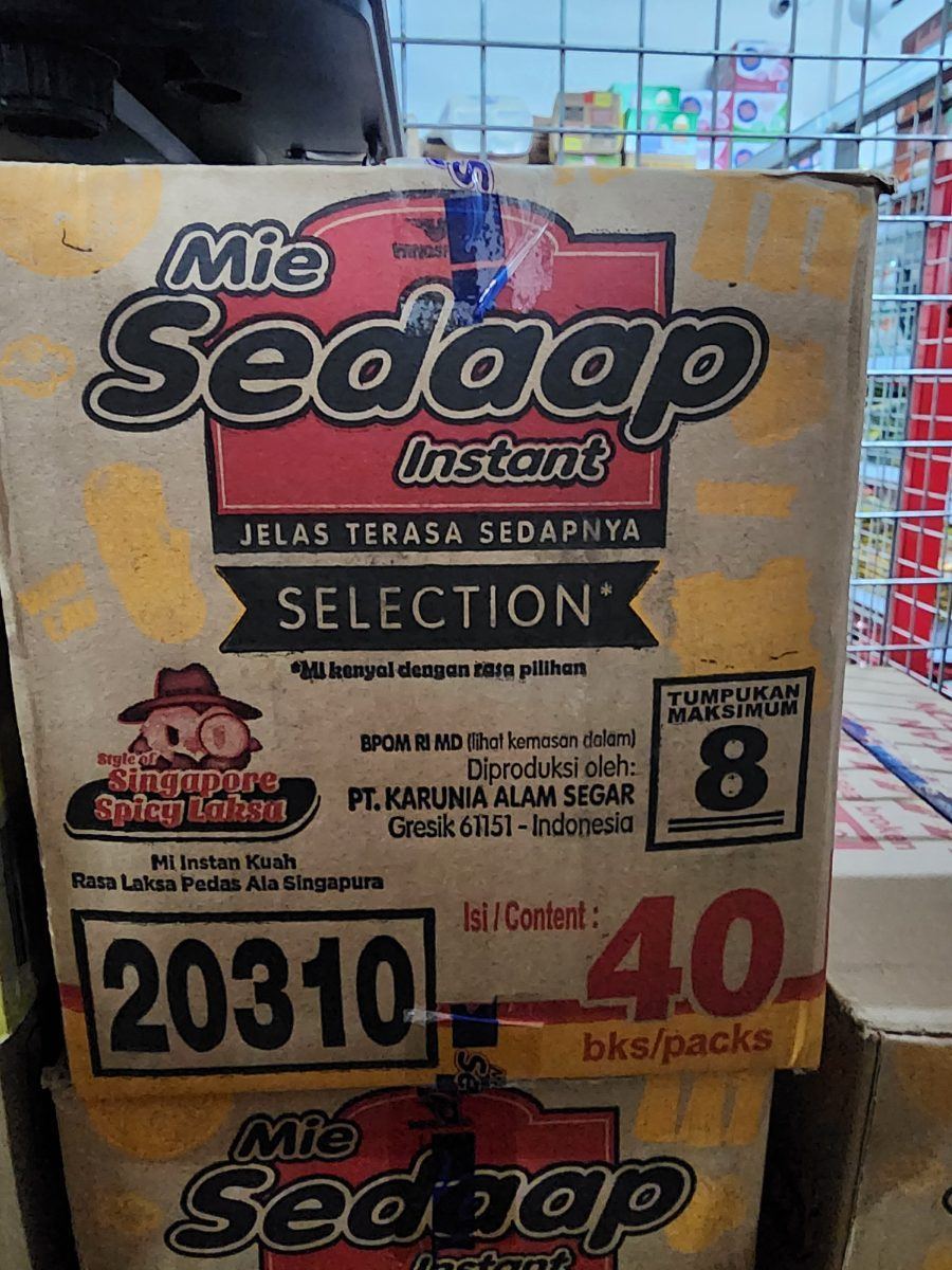 Mie Sedap Singapore Laksa 1 dus*40