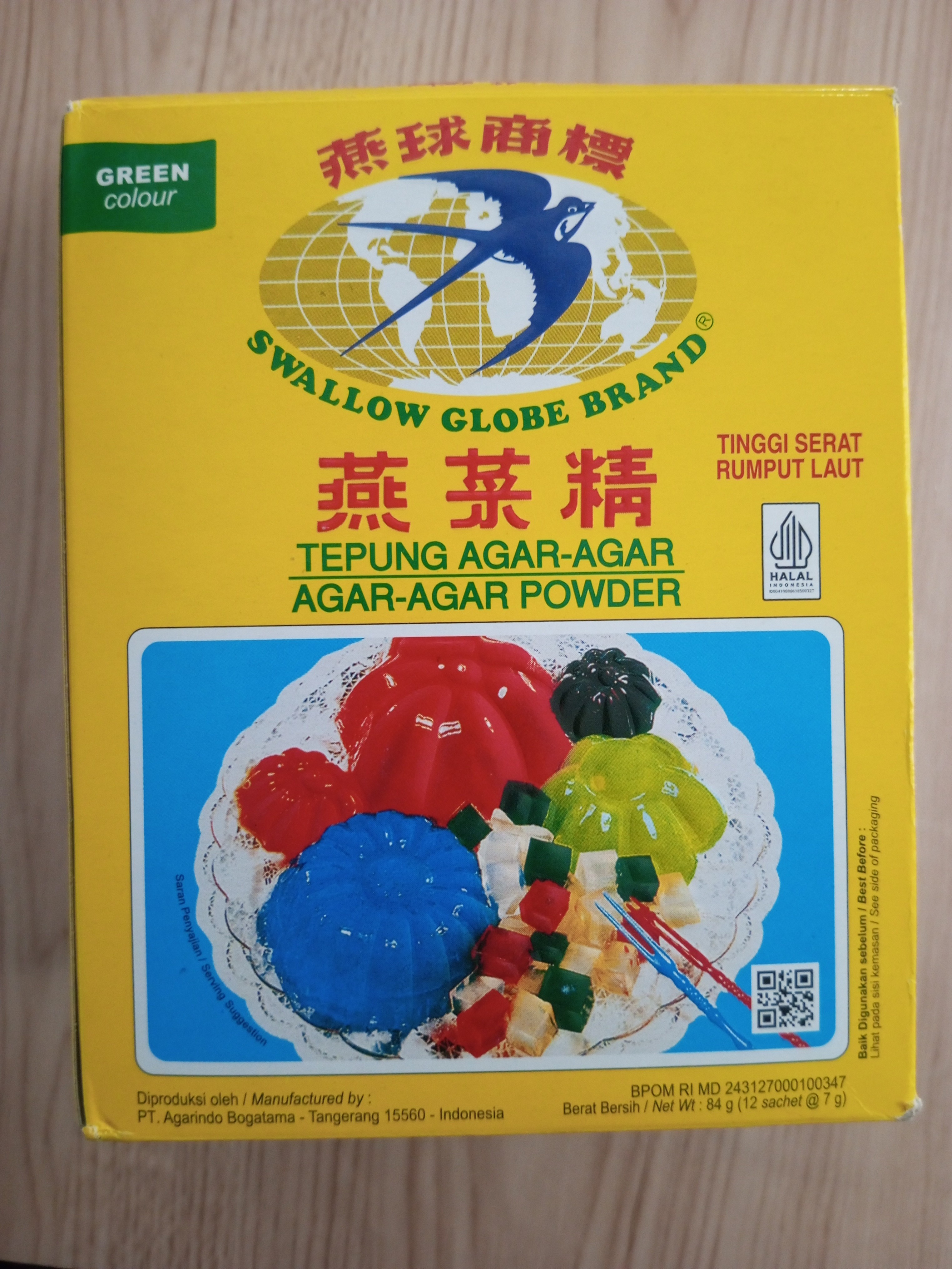 Agar-agar warna Hijau 1 pcs