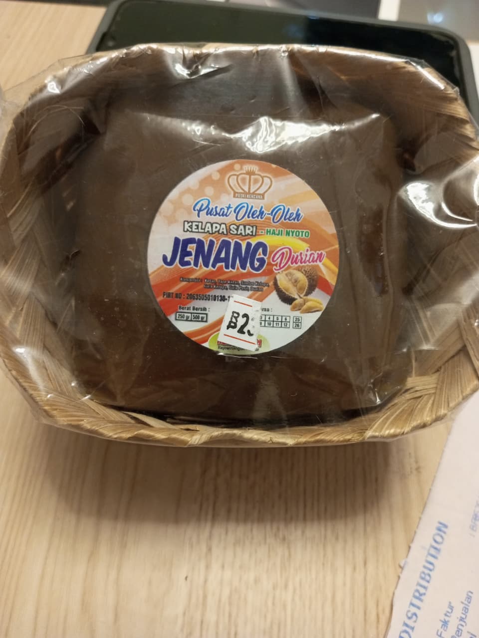 Jenang 500g rasa durian